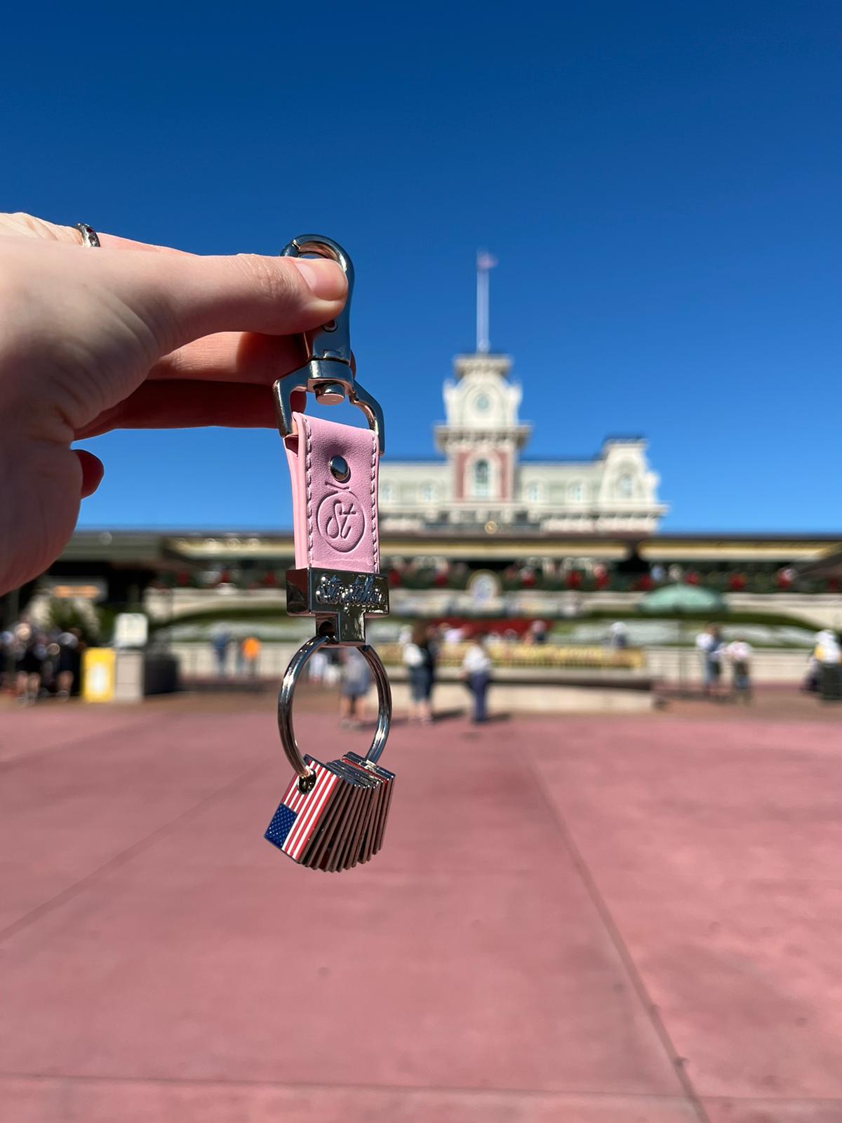 The Storyteller FlagMate® Pink | Collectible Keepsake Keyring