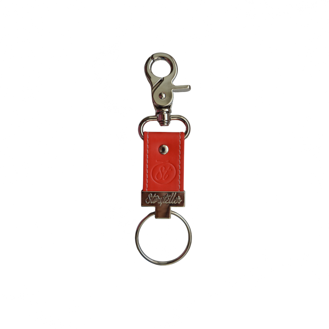 The Storyteller FlagMate® Red | Collectible Keepsake Keyring | Handcrafted in the UK